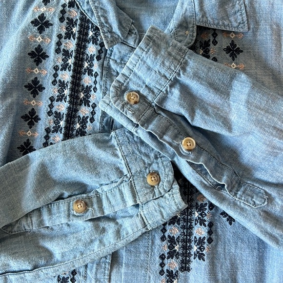 Abercrombie & Fitch Vintage Embroidered Jean Cardigan - Picture 4 of 7